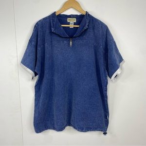 Vintage Honey-Komb Large Chambray Shirt Outdoors Fishing